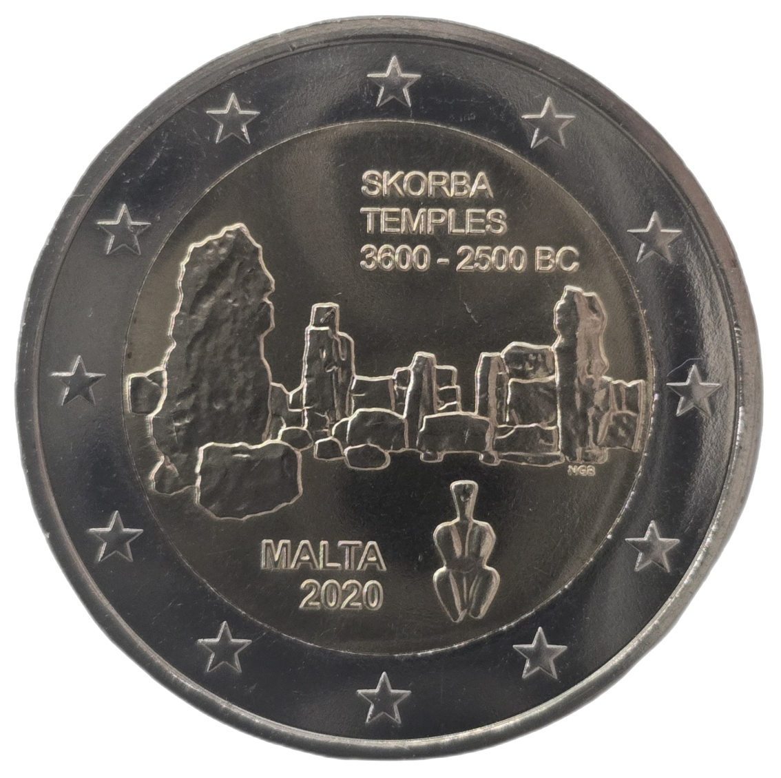 2 euros conmemorativa Templos de Skorba